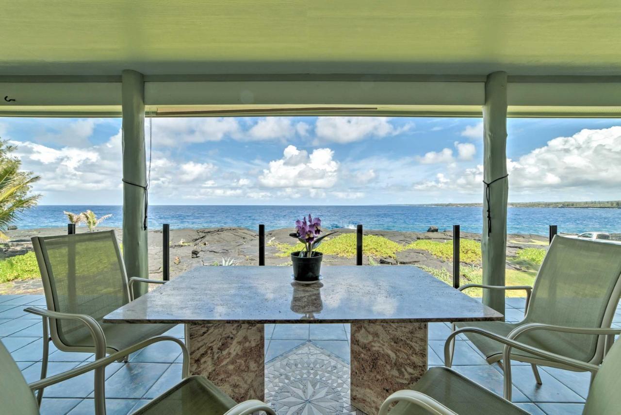 Direct Oceanfront, Big Island Home Keaau Extérieur photo